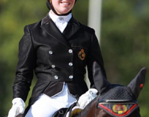 Big smile on Laura Luyten's face