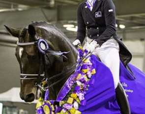 Penny Castle and Magnus Spero won the 2015 New Zealand Dressage Championships :: Photo © Libby Law