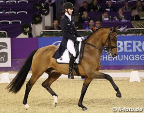 Sönke Rothenberger and Cosmo win the Louisdor Cup warm-up test at the 2015 CDI Frankfurt :: Photo © LL-foto