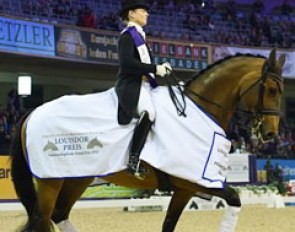 Isabell Werth and Emilio win the 2015 Louisdor Cup Finals at the CDI Frankfurt :: Photo © Barbara Schnell