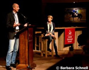 Dirk Willem Rosie and Kyra Kyrklund at the 2015 Global Dressage Forum :: Photo © Barbara Schnell