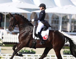 Swiss Estelle Wettstein came straight from the 2015 European Young Riders Championships in Vidauban, France, to compete Friedrich der Grosse in the U25 classes in Hagen
