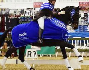 Becky Moody and Carinsio at the 2015 British Indoor Championships