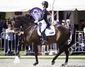 Penny Castle and Magnus Spero at the 2015 CDI Hastings - Horse of the Year Show :: Photo © Libby Law