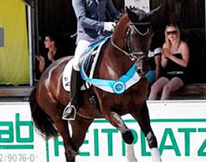 Rudolf Widmann and Rose of Bavaria at the 2015 Bavarian Regional Championships