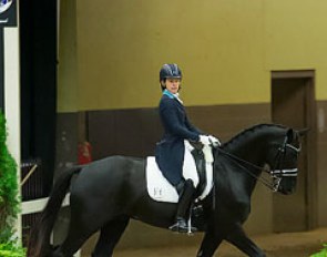 Rachael Hicks and Fabio Bellini at the 2015 U.S. Dressage Finals in Lexington, KY :: Photo © Sue Stickle