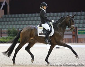 Kristine Moller and Standing O'Vation at the 2015 CDI Lier :: Photo © Chris Coessens