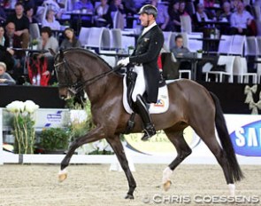 Patrick van der Meer and Coco Chanel at the 2015 CDI Mechelen :: Photo © Chris Coessens