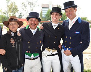 The 2015 Mexican Pan Am Team: Bernadette Pujals, Jose Luis Padilla, Mariana Quintana, Enrique Palacios :: Photo © Castro