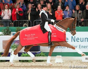 Ulla Salzgeber and Herzruf's Erbe win the World Cup Qualifier Kur at the 2015 CDI-W Neumunster :: Photo © LL-foto.de