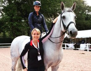Abby Newell with Charlotte Dujardin on Renaissance Tyme at the Central Park Horse Show in New York City