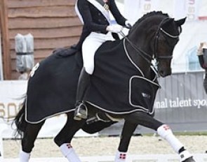 Sille Engermann and Darius win the junior division at the 2015 CDI Odense :: Photo © Ridehesten