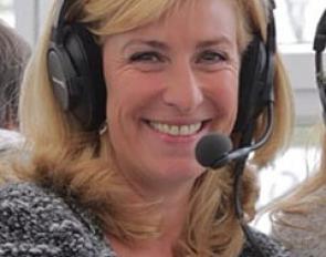 Helle Krasknik Trolle as a show commentator at the 2015 CDI-W Odense :: Photo © Dream Sport Horses