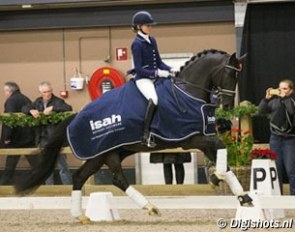 Marieke van der Putten and Toto Jr at the 2015 KWPN Stallion Competition in Roosendaal :: Photo © Digishots