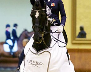 Estelle Wettstein and Friedrich der Grosse win the U25 division at the 2015 CDIO Saumur :: Photo © Rui Pedro Gondinho
