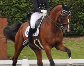 Junior rider Anne Jesty on Aquiro at the 2015 British Youth Riders Championships :: Photo © Debbie Jackson