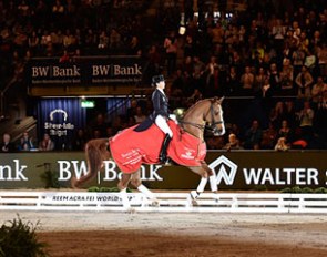 Spain’s Beatriz Ferrer-Salat and Delgado won their second successive leg of the 2015-2016 World Cup Dressage Western European League at Stuttgart in Germany :: Photo © Karl Heinz Frieler