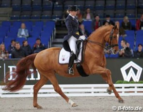 Sanneke Rothenberger and Wolke Sieben in the 2015 Piaff Forderpreis Finals in Stuttgart :: Photo © LL-foto