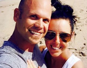Newly engaged Dana Glass and Kasey Perry in Florida