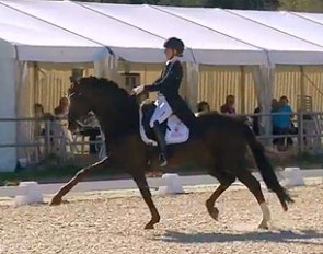 Jil Marielle Becks and Damon Hill at the 2015 Preis der Besten Qualifier in Vechta