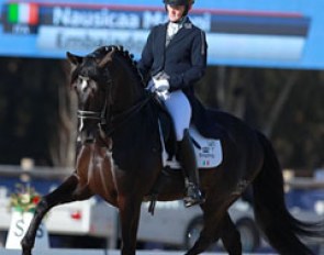 Italian Nausicaa Maroni on the PRE stallion Embajador SG (by Reclamo VI)