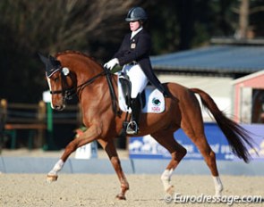 Alice Oppenheimer and Sir Soccrates at the 2015 CDIO Vidauban :: Photo © Astrid Appels