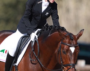 Anastasiya Pavelko pats Kasimir at the end of their ride