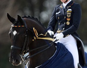 Sanneke Rothenberger and Deveraux OLD win the CDI 3* Big Tour at the 2015 CDIO Vidauban :: Photo © Astrid Appels