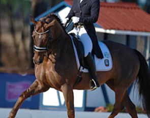 Ursula Wagner and Dilenzio at the 2015 CDI Vidauban :: Photo © Astrid Appels