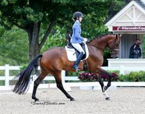 Alice Tarjan and Tiko at the 2015 U.S. Young Horse Championships :: Photo © Sue Stickle