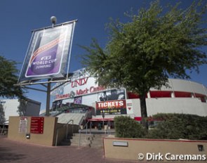 The Thomas & Mack centre in Las Vegas where the 2015 World Cup Final was hosted :: Photo © Dirk Caremans