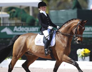 German junior rider Felicitas Hendricks on Faible AS at the 2015 CDI Wellington :: Photo © Astrid Appels