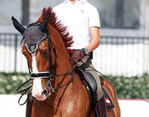 Wellington based Spaniard Juan Matute Junior has taken over the ride on Tarpan from his sister Paula