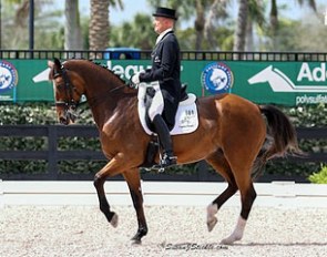 Lars Petersen and Mariett at the 2015 CDI-W Palm Beach Derby :: Photo © Sue Stickle