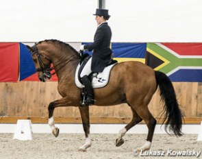 Finnish Eevamaria Portan-Brodell and Solos Lacan at the 2015 CDI Zakrow :: Photo © Lukasz Kowalski