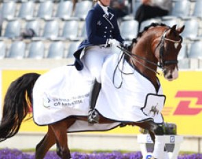 Laurence Roos and Fil Rouge at the 2016 CDIO Aachen :: Photo © Astrid Appels