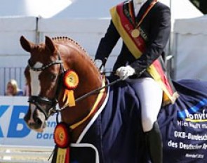 Julia Coldewey and Double Diamond AK at the 2016 Bundeschampionate :: Photo © LL-foto