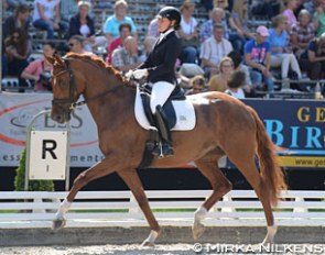 Stefanie Friess and Brenda AW at the 2016 Bundeschampionate :: Photo © Mirka Nilkens