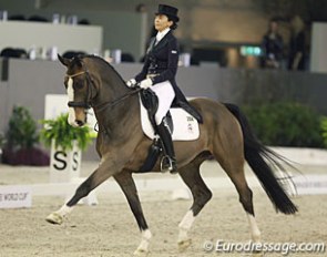 Beatriz Ferrer-Salat and Sir Radjah at the 2016 CDI-W 's Hertogenbosch :: Photo © Astrid Appels
