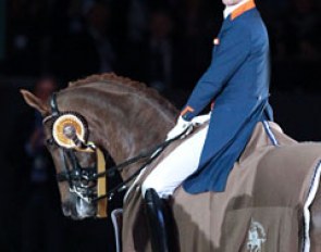 Hans Peter Minderhoud and Flirt win the 2016 CDI-W 's Hertogenbosch Grand Prix :: Photo © Astrid Appels