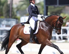 Alexandra Andresen and Borencio at the 2016 European Young Riders Championships :: Photo © Astrid Appels