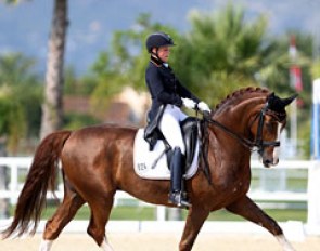 Anna Lisa Theile and Ducati K at the 2016 European Young Riders Championships in Oliva Nova :: Photo © Astrid Appels