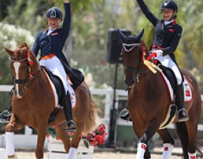 Febe van Zwambagt (on Las Vegas) and Lina Uzunhasan (on Donnay Ray) tied in fifth place