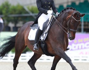 Ann-Kristin Dornbracht and Don Malecon at the CDI Hagen held during the 2016 European Under 25 Championships :: Photo © Astrid Appels