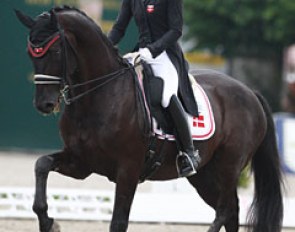 Anna Zibrandtsen and Rentino at the 2016 European Under 25 Championships :: Photo © Astrid Appels