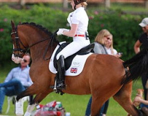 Harriette Williams' pony Madam's Miss Maria is back in the ring, now with a new rider Sophie Taylor