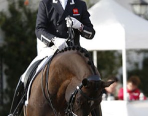 Carl Hester and Nip Tuck win the 2016 CDI Jerez Grand Prix :: Photo © Alberto Martinez Bracero