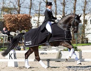 Florine Kienbaum and Doktor Schiwago at the 2016 CDI Nieuw en St. Joosland :: Photo © Digishots