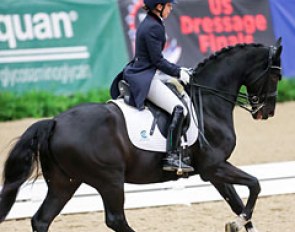 In their first trip to Kentucky, Chase Hickok of Wellington, Fla. and Sagacious HF powered to victory in the Grand Prix Open Freestyle Championship at the 2016 US Dressage Finals :: Photo © Susan J. Stickle