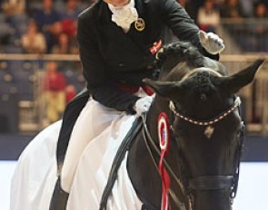 Rikke Svane and Finckenstein at the 2016 CDI Madrid :: Photo © Oxer Sport